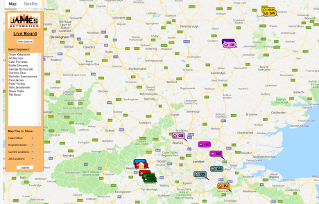 James Automation - Live Board - Maximised Menu - by Kirkpatrick Consult Limited
