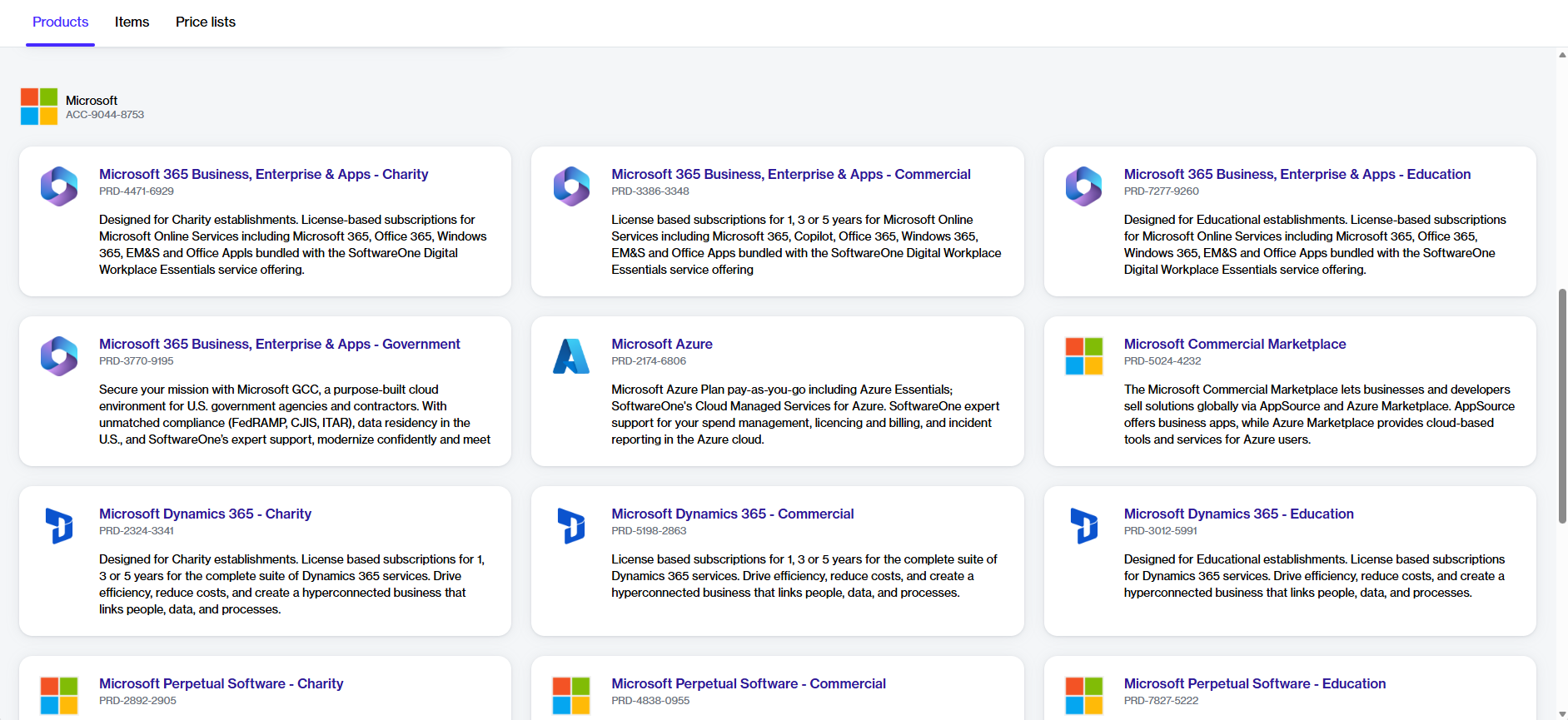 Microsoft Products Examples